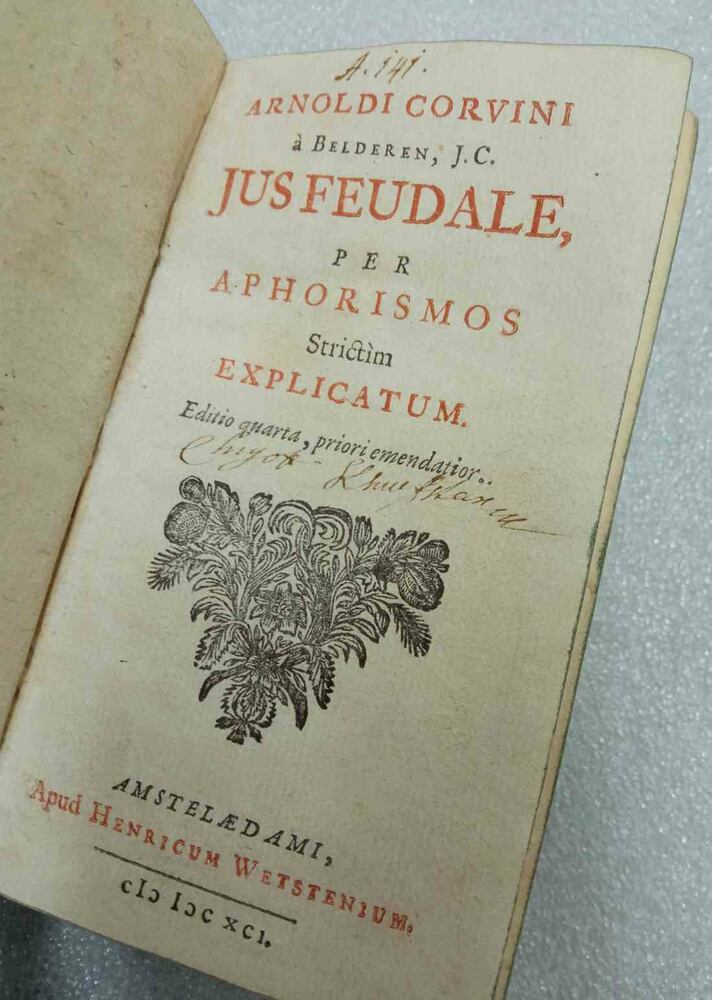 Arnoldus Corvinus - Jus Feudale