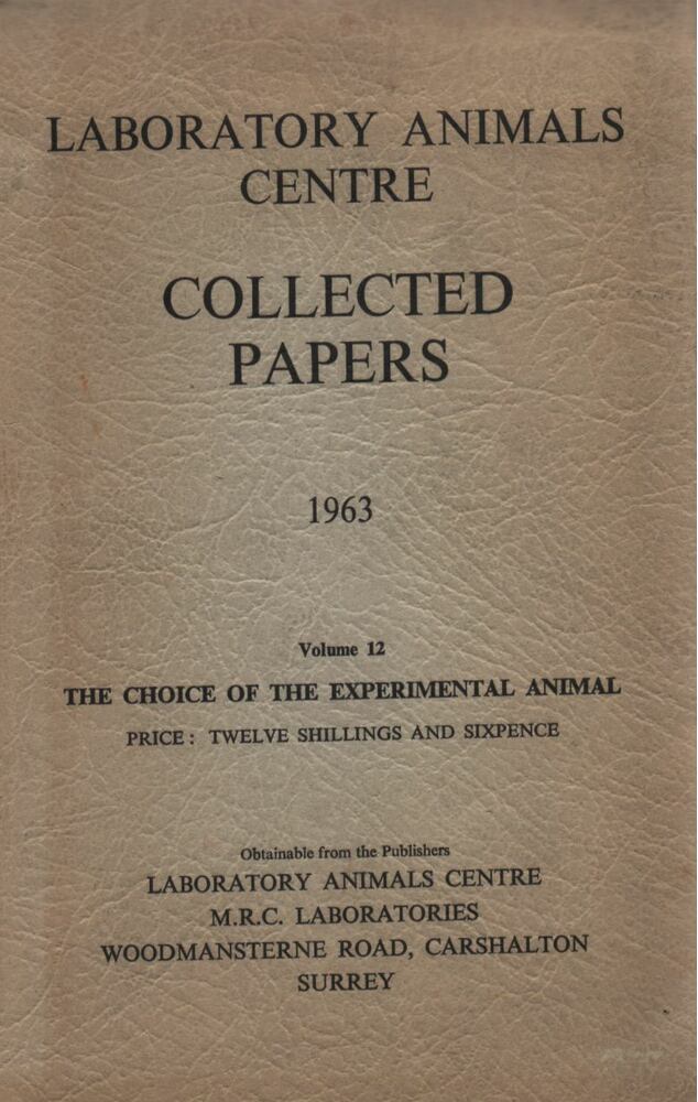  - Laboratory Animals Centre, London 1963 antikvár könyv