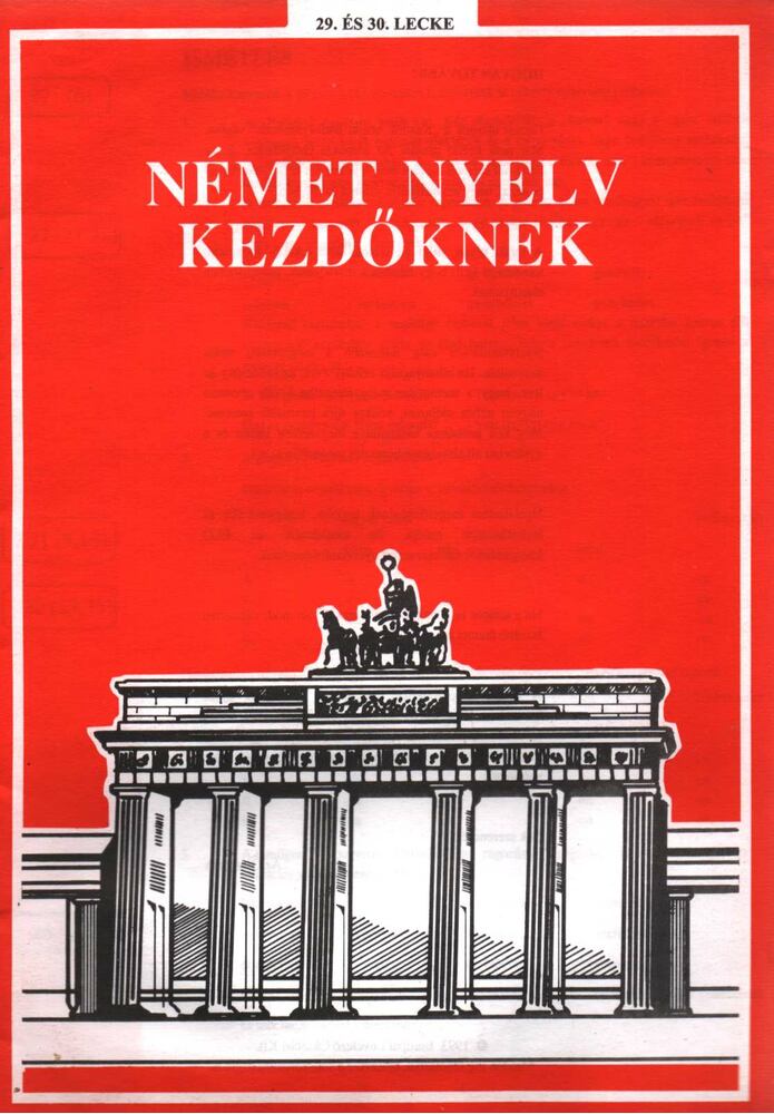  - ELO - Német nyelv kezdőknek 29. és 30. lecke,  1993 antikvár könyv