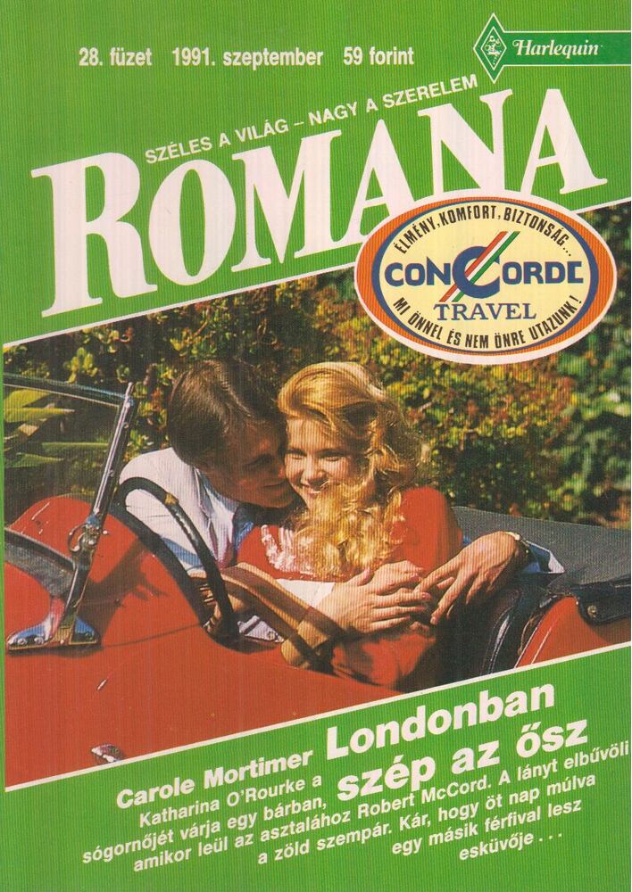 Mortimer, Carole - Londonban szép az ősz 1991.szeptember, Budapest 1991 antikvár könyv