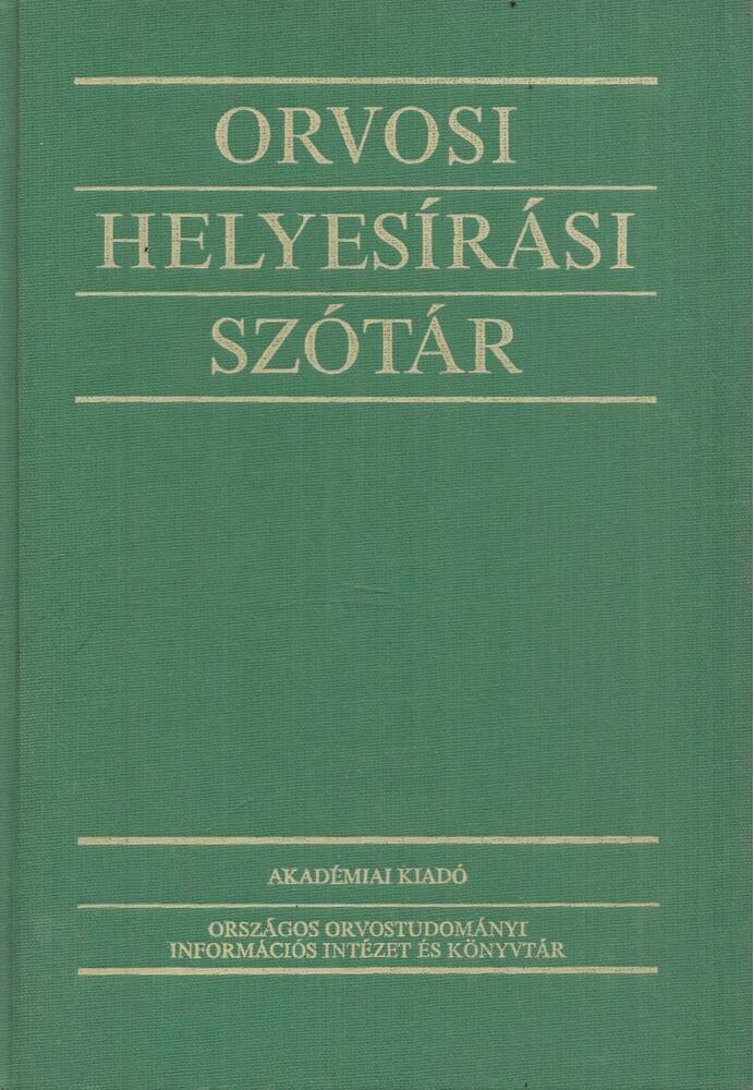Fábián Pál,Magasi Péter - Orvosi helyesírási szótár (dedikált, aláírt)