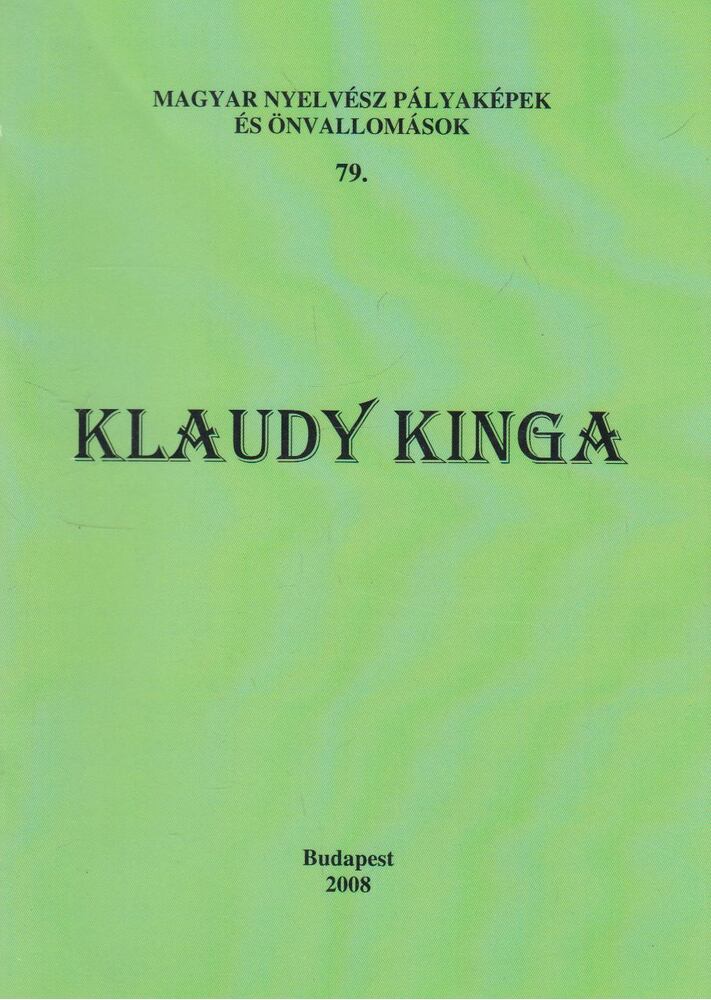 Bolla Kálmán - Klaudy Kinga (dedikált)