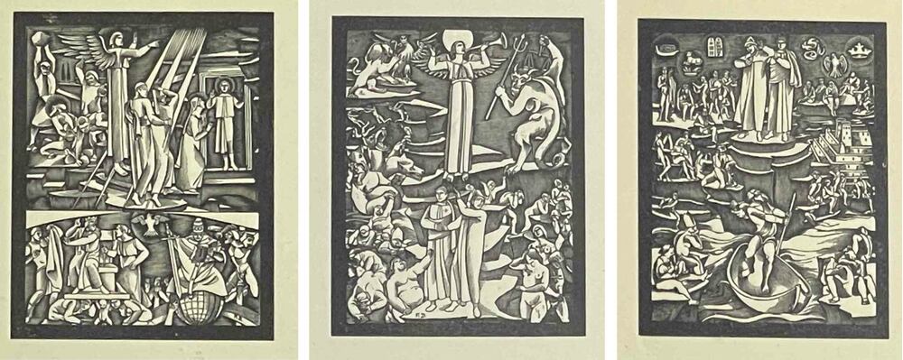 Fáy Dezső - Dante illusztráció I-III.