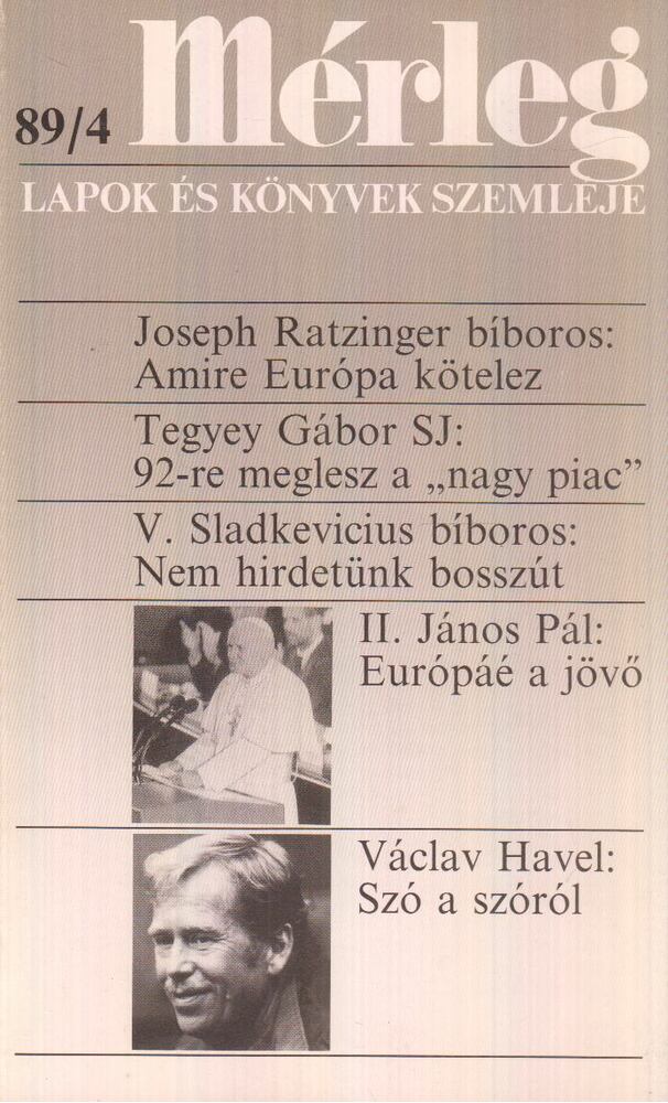 Boór János - Mérleg 1989/4