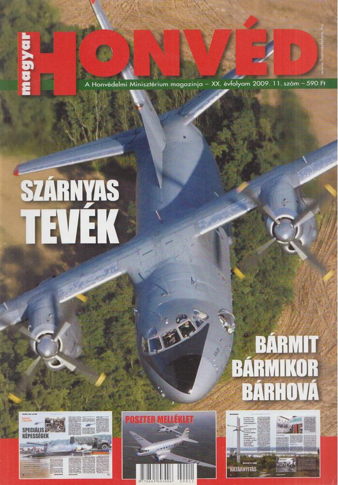Tőrös István - Magyar honvéd XX. évfolyam 2009. 11. szám, Budapest 2009 antikvár könyv