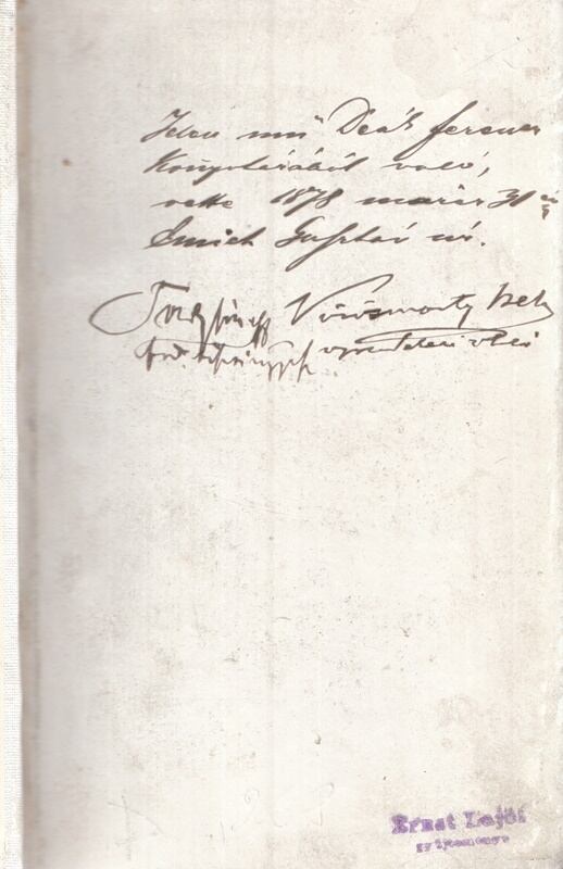 Arisztotelész - Aristoteles Politikája (Deák Ferenc példánya), Pest 1869 antikvár könyv