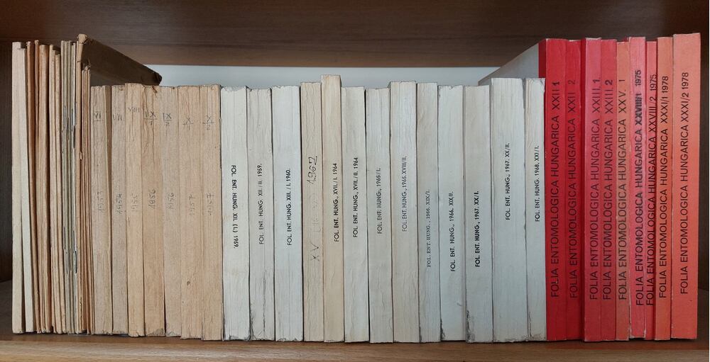Szent-Iványi József (szerk.),Soós Árpád (szerk.),Surányi Pál (szerk.),Endrődi Sebő (szerk.),Kovács I. Endre (szerk.),Steinmann Henrik (szerk.),Papp Jenő (szerk.),Mahunka Sándor (szerk.) - Rovartani közlemények – Régi és új folyam 1942–1978