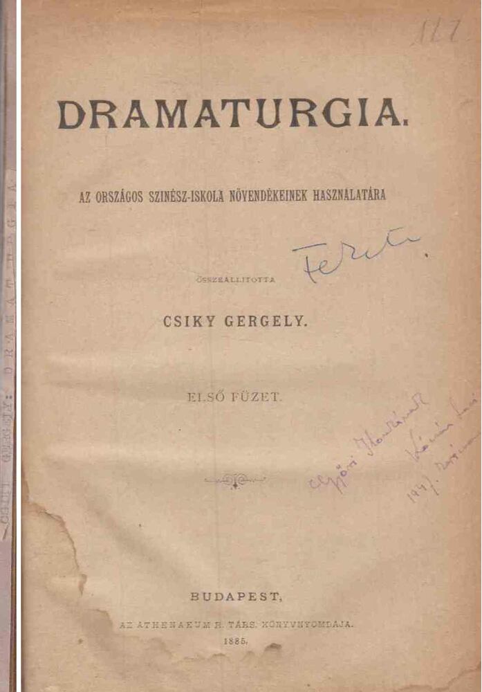 Csiky Gergely - Dramaturgia.