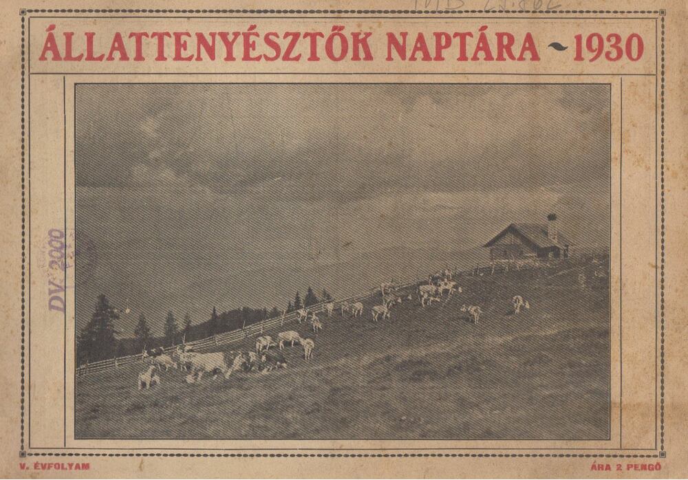 Dr. Éber Ernő - Állattenyésztők naptára 1930. V. évfolyam