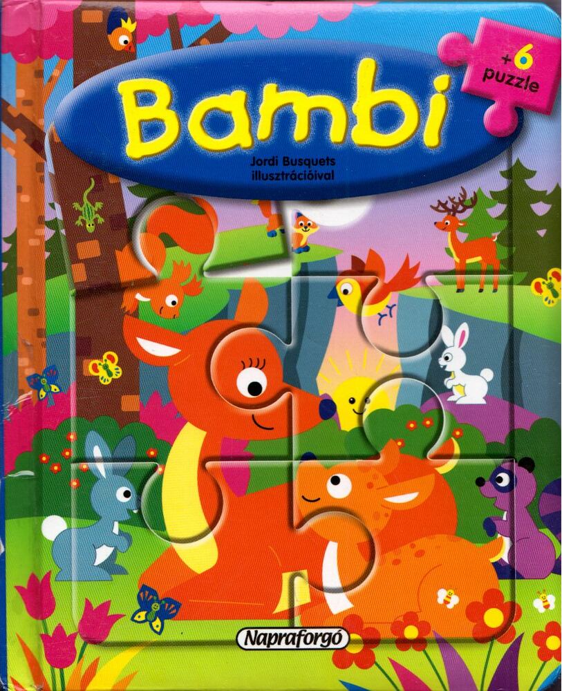  - Bambi puzzle könyv, Budapest 0 antikvár könyv