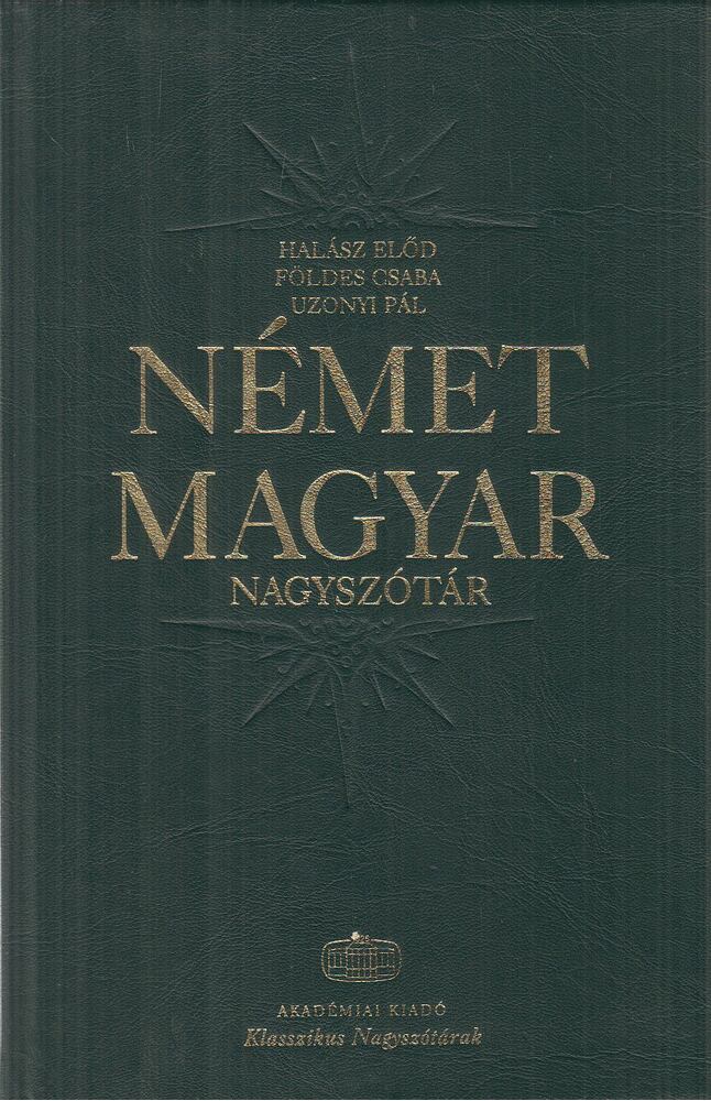 Halász Előd,Földes Csaba,Uzonyi Pál - Német-magyar nagyszótár