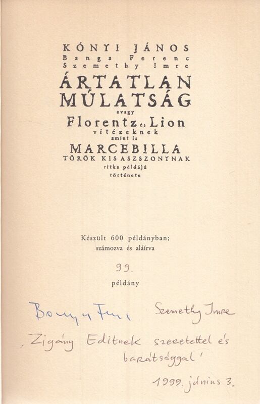 Kónyi János,Banga Ferenc (ill.),Szemethy Imre (ill.) - Ártatlan múlatság (Dedikált)