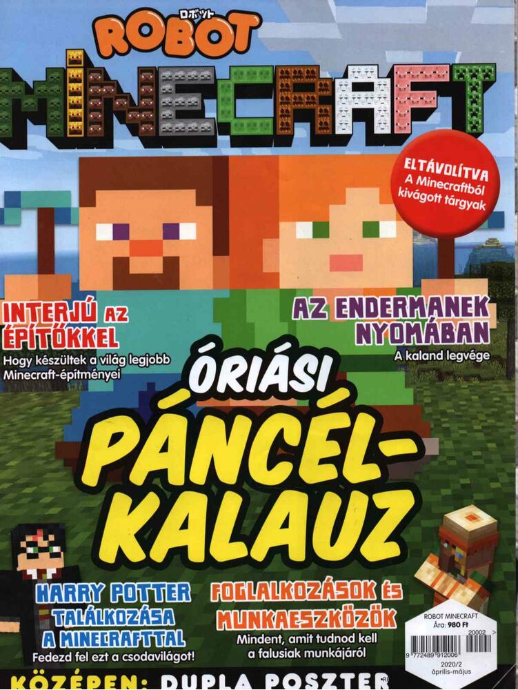  - Minecraft Óriási Páncélkalauz, Budapest 202 antikvár könyv