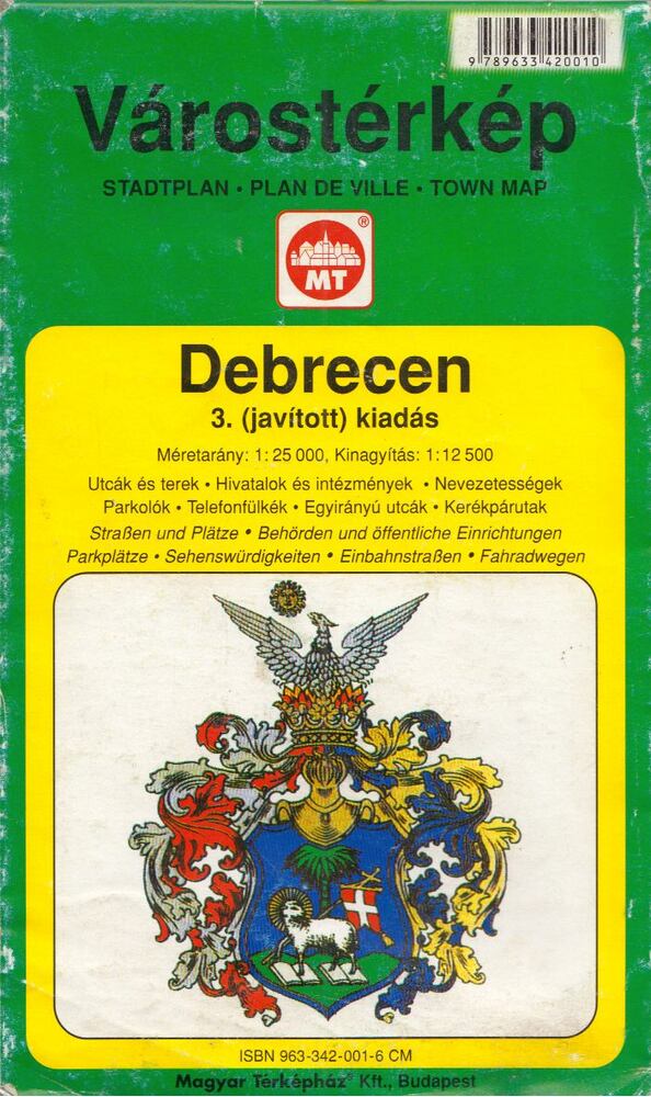 Cartographia Kiadó - Debrecen várostérkép