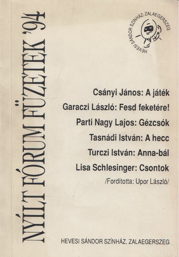  - Nyílt Fórum Füzetek '94, Budapest 1994 antikvár könyv