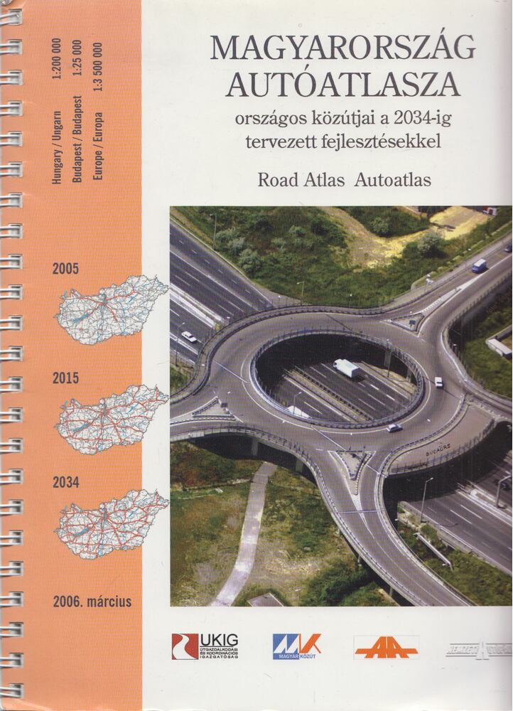  - Magyarország autóatlasza, Budapest 2006 antikvár könyv