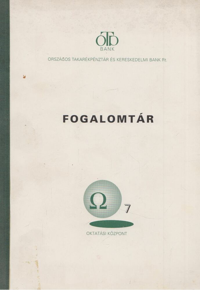 Gyimesiné Halász Katalin - Fogalomtár