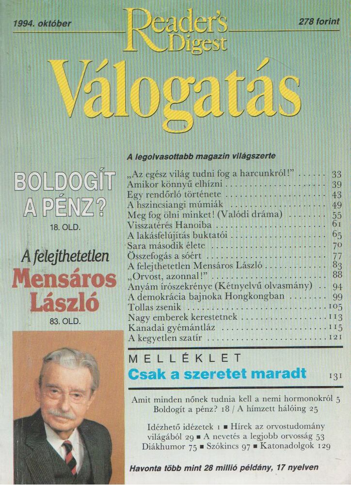 Keresztes Péter - Reader's Digest Válogatás 1994. Október