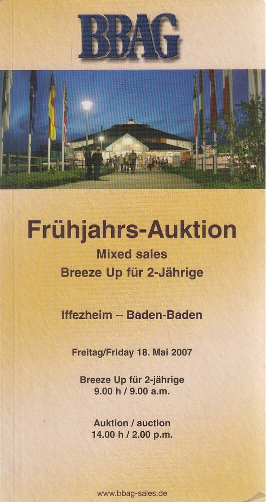  - BBAG - Frühjahrs-Auktion 2007, Iffezheim 2007 antikvár könyv