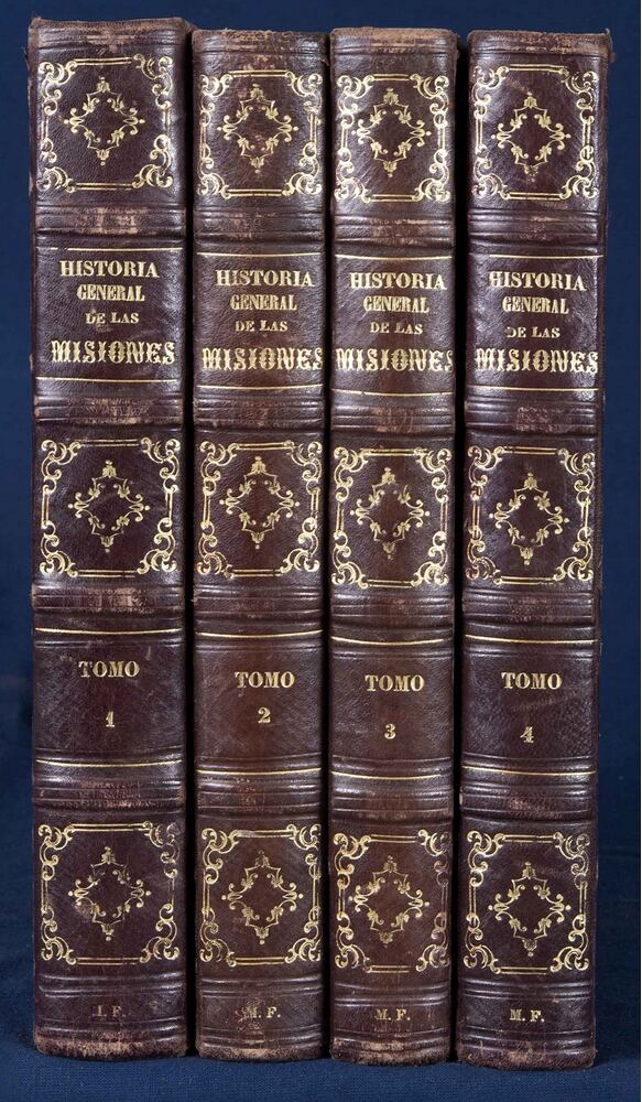 Henrion, Mathieu Richard Auguste de - Historia general de las misiones desde el siglo XIII hasta nuestros dias. Tomo I–II [Négy kötetben], Barcelona 1863 antikvár könyv