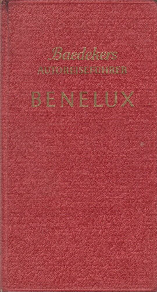  - Baedekers Autoreiseführer: Benelux, Stuttgart 1957 antikvár könyv