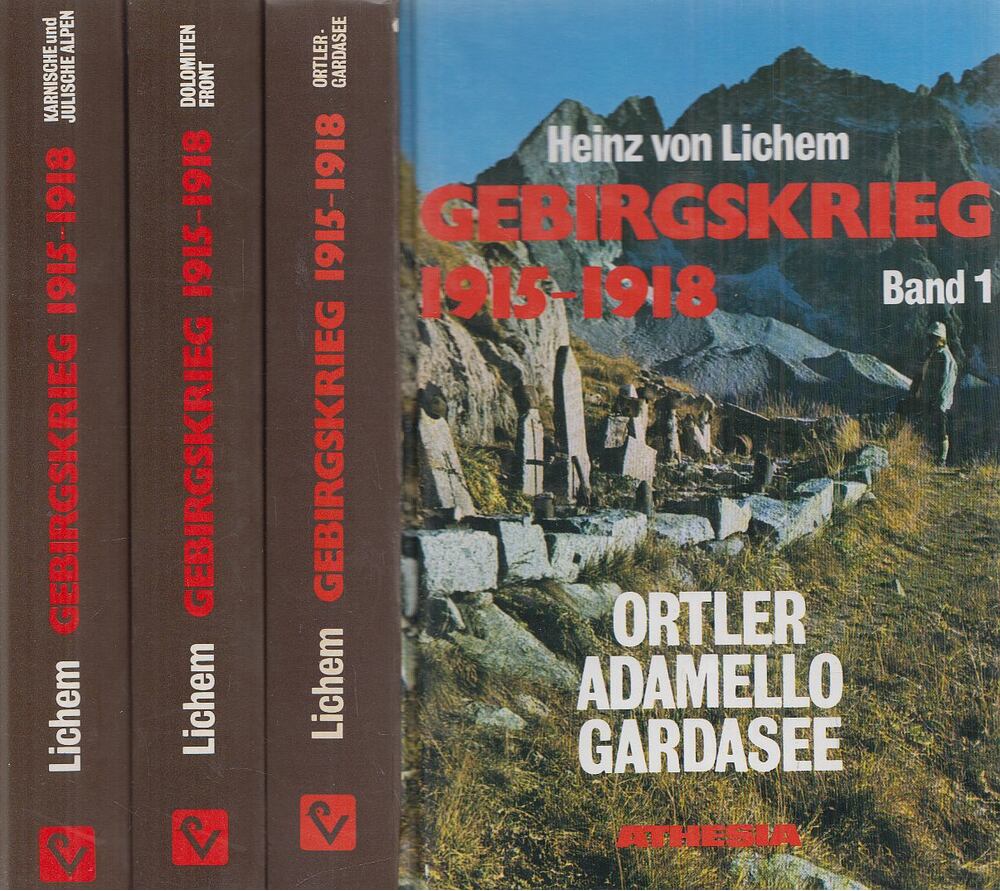 Heinz von Lichem - Gebirgskrieg 1915-1918 I-III., Bozen 1996 antikvár könyv