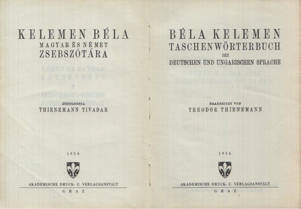 Kelemen Béla - Kelemen Béla magyar és német zsebszótára