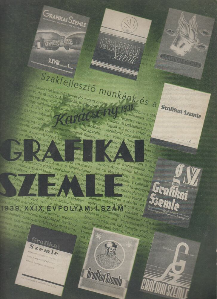 Novák László - Grafikai Szemle 1939. január. XXIX. évf. 1. szám, Budapest 1939 antikvár könyv