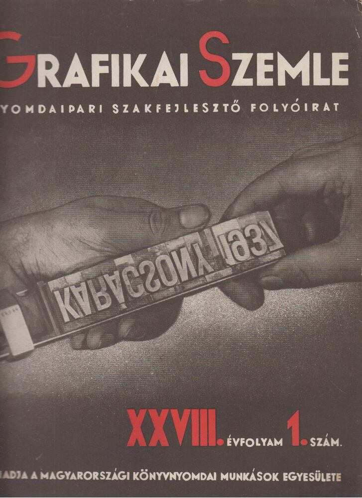 Novák László - Grafikai Szemle 1938. január. XXVIII. 1. szám, Budapest 1938 antikvár könyv