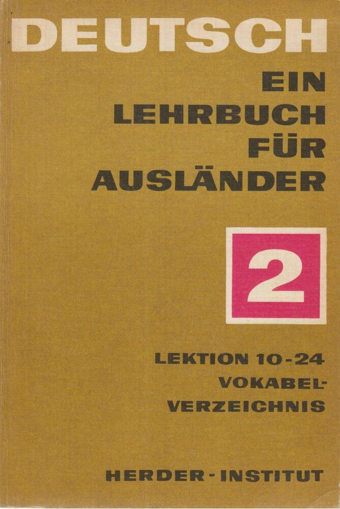 - Deutsch Teil 2. - Lektion 10-24 Vokabelverzeichnis