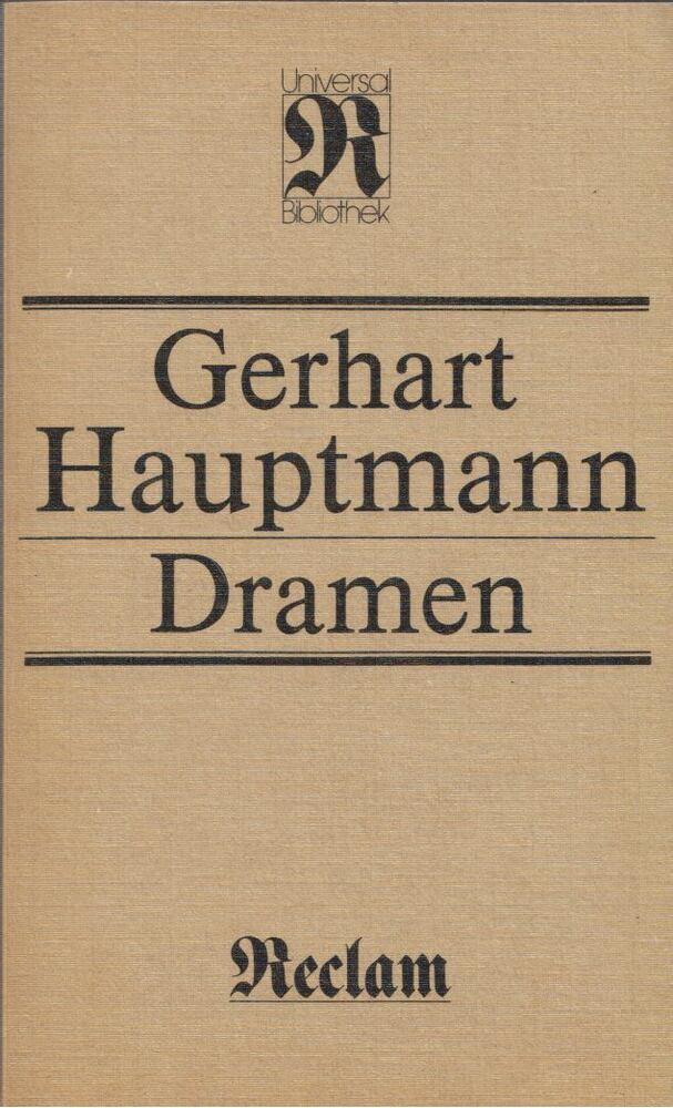 Gerhart Hauptmann - Dramen