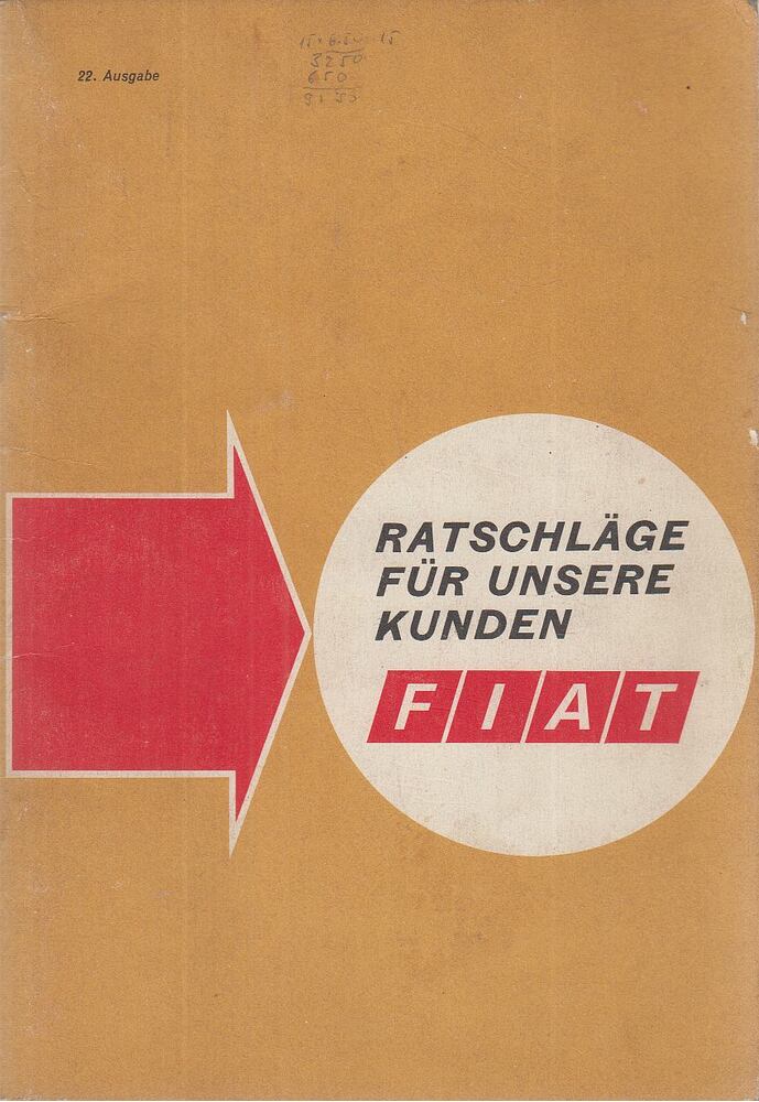  - FIAT - Ratschläge für unsere Kunden