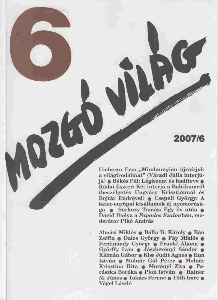 P. Szűcs Julianna - Mozgó világ 2007/6. június.
