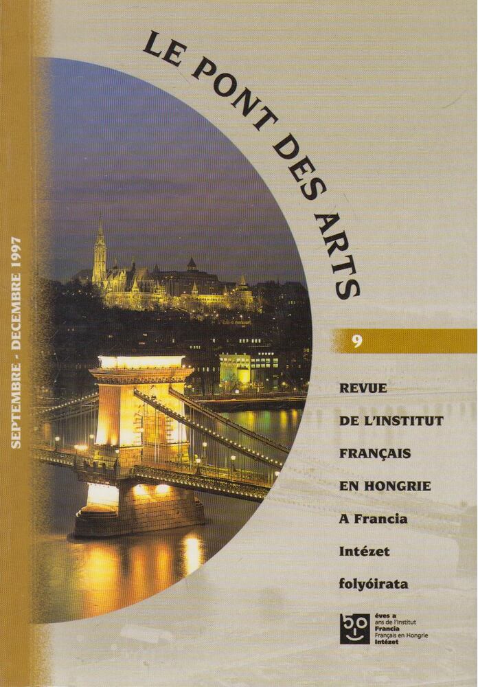  - Les pont des arts septembre - decembre 1997, Budapest 1997 antikvár könyv