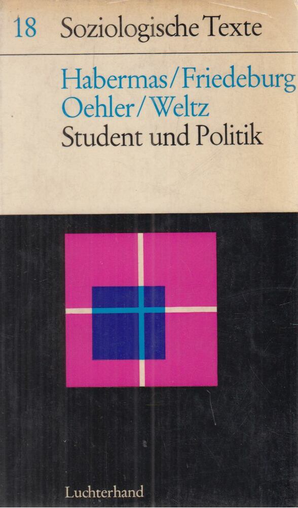 Jürgen Habermas,Oehler, Christoph,Weltz, Friedrich,Ludwig von Friedeburg - Student und Politik