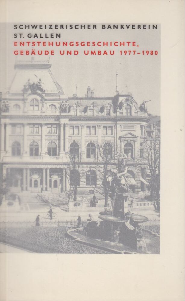  - Schweizerischer Bankverein St. Gallen,  1980 antikvár könyv