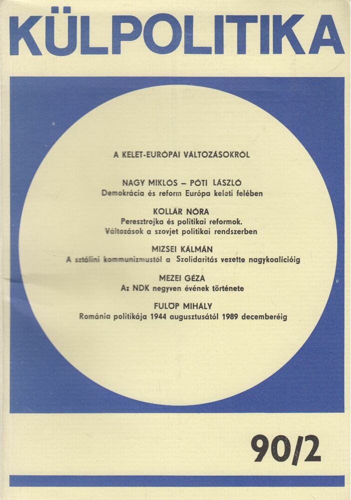 Balázs József - Külpolitika 1990/2