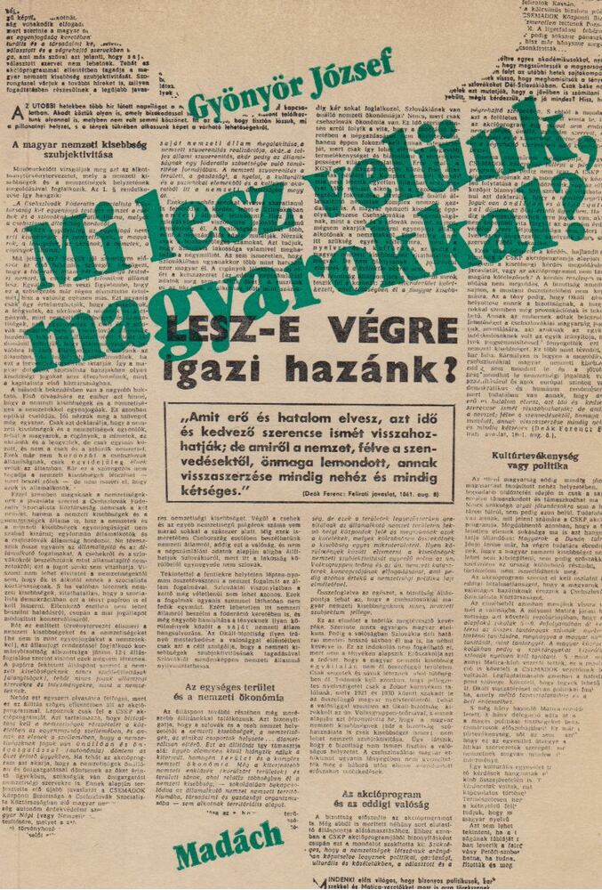 Gyönyör József - Mi lesz velünk, magyarokkal?