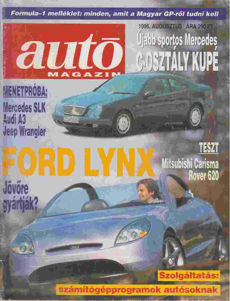 Tóthmátyás Tibor - Autó Magazin 1996. augusztus