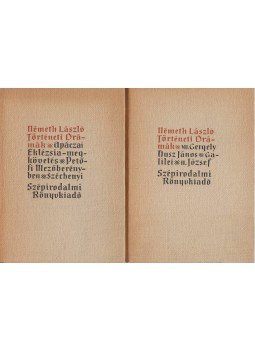 Németh László - Történeti drámák I-II. Németh László - Történeti drámák I-II., Budapest 1957 antikvár könyv