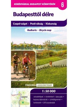  - Budapesttől délre kerékpáros térkép, null 2012 antikvár könyv