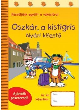 - Oszkár, a kistigris - Nyári kifestő, null 0 antikvár könyv