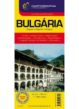 Cartographia - BULGÁRIA AUTÓTÉRKÉP CART. "SC"  1:750000, null 0 antikvár könyv