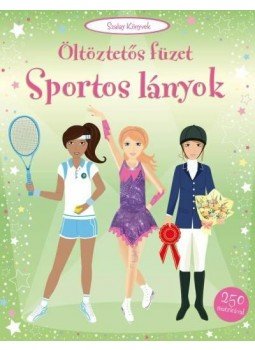  - Sportos lányok - Öltöztetős füzet, null 2014 antikvár könyv