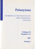 Fehér Márta,Gábor Éva - Polanyiana Volume 12. Number 1-2.