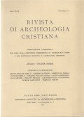 Victor Saxer - Rivista Di Archeologia Cristiana Anno LXI Numeri 3-4