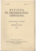 Enrico Josi - Rivista Di Archeologia Cristiana Anno XLIV Numeri 1-4