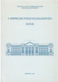 Dr. Kovács Zoltán - A debreceni pszichológusképzés 20 éve