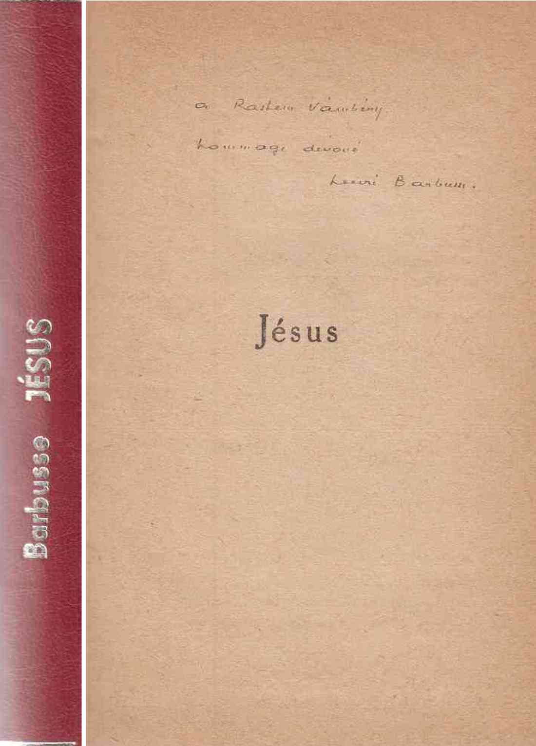 Henri Barbusse - Jésus (dedikált)