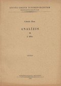 Császár Ákos - Analízis II. I. félév